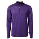 Cutter & Buck Virtue Eco Pique Micro Stripe Recycled Mens Quarter Zip - 3