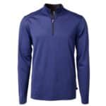 Cutter & Buck Virtue Eco Pique Micro Stripe Recycled Mens Quarter Zip - 7
