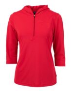 Cutter & Buck Virtue Eco Pique Recycled Half Zip Pullover Womens Hoodie - 3