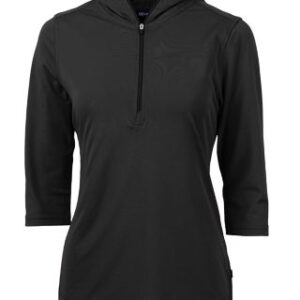 Cutter & Buck Virtue Eco Pique Recycled Half Zip Pullover Womens Hoodie