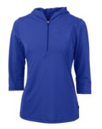 Cutter & Buck Virtue Eco Pique Recycled Half Zip Pullover Womens Hoodie - 4