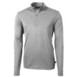 Cutter & Buck Virtue Eco Pique Recycled Quarter Zip Mens Big & Tall Pullover - 2