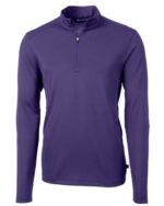 Cutter & Buck Virtue Eco Pique Recycled Quarter Zip Mens Pullover - 2