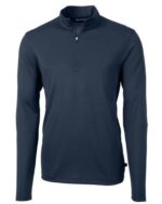 Cutter & Buck Virtue Eco Pique Recycled Quarter Zip Mens Pullover - 4