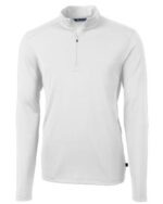 Cutter & Buck Virtue Eco Pique Recycled Quarter Zip Mens Pullover - 8