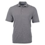 Cutter & Buck Virtue Eco Pique Stripe Recycled Mens Big and Tall Polo - 1