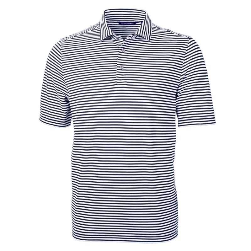Cutter & Buck Virtue Eco Pique Stripe Recycled Mens Big and Tall Polo - 4