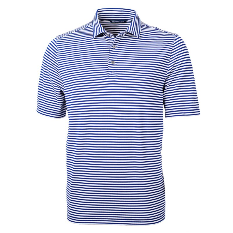 Cutter & Buck Virtue Eco Pique Stripe Recycled Mens Big and Tall Polo - 7