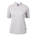 Cutter & Buck Virtue Eco Pique Stripe Recycled Womens Top - 3