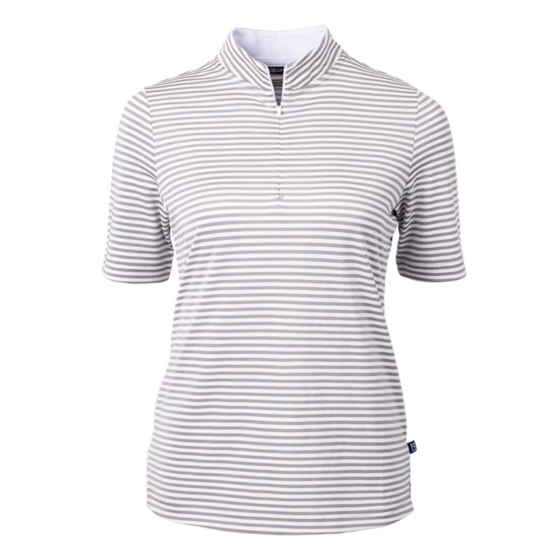 Cutter & Buck Virtue Eco Pique Stripe Recycled Womens Top - 3