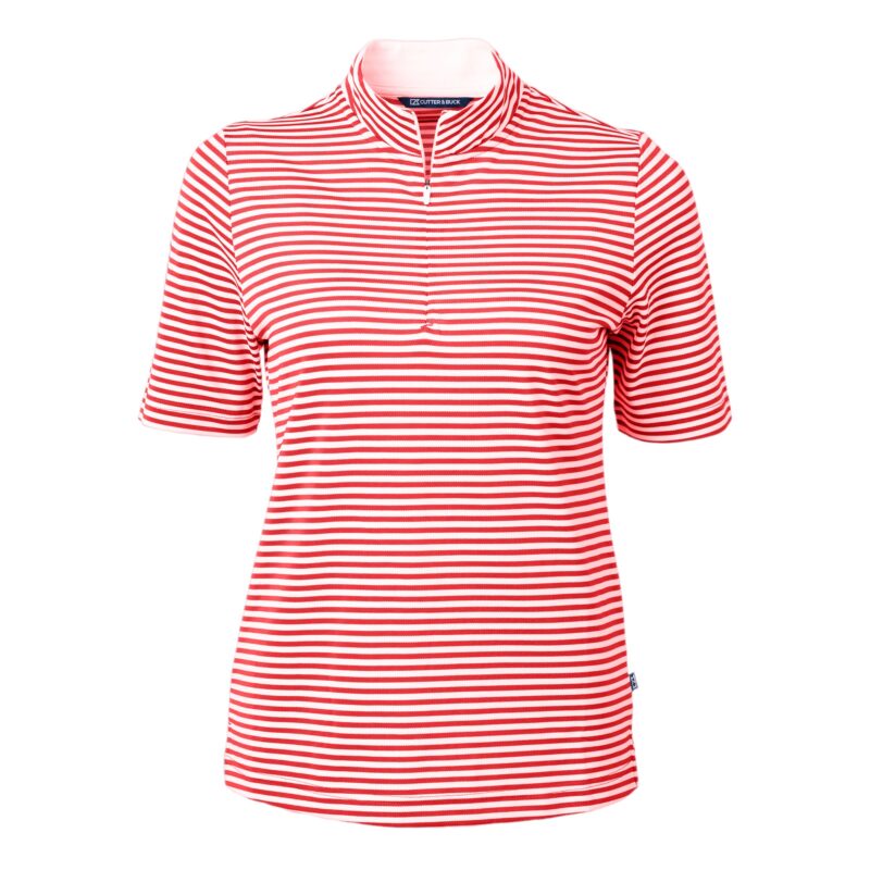 Cutter & Buck Virtue Eco Pique Stripe Recycled Womens Top - 4