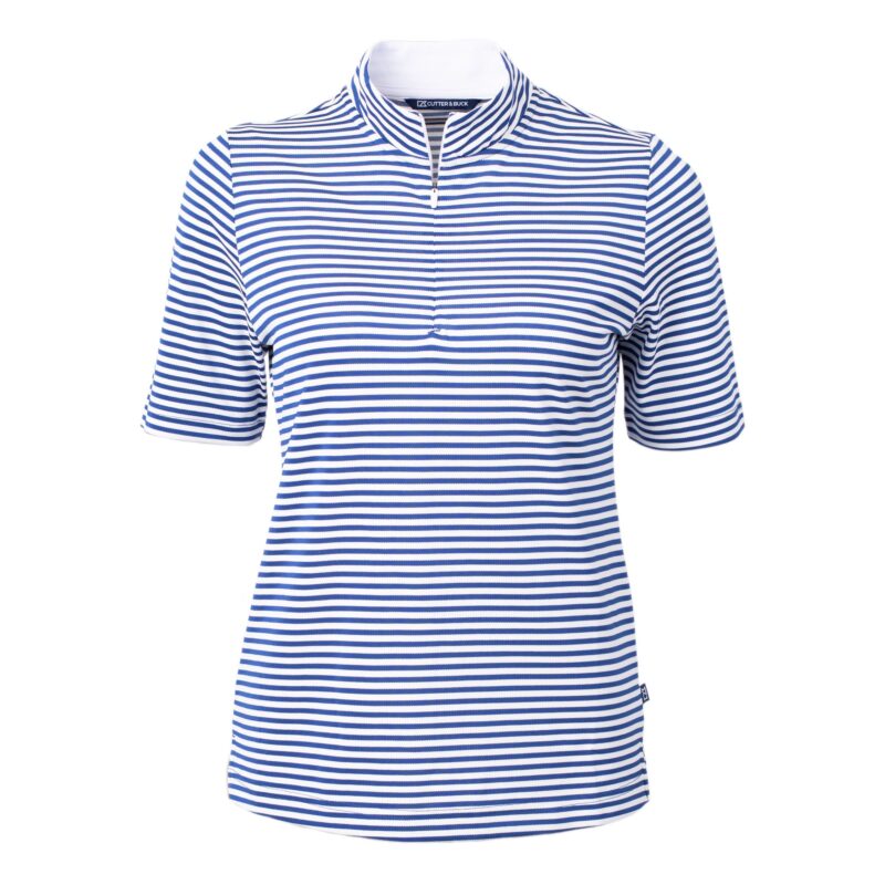 Cutter & Buck Virtue Eco Pique Stripe Recycled Womens Top - 5