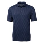 Cutter & Buck Virtue Eco Pique Tile Print Recycled Mens Big & Tall Polo - 1