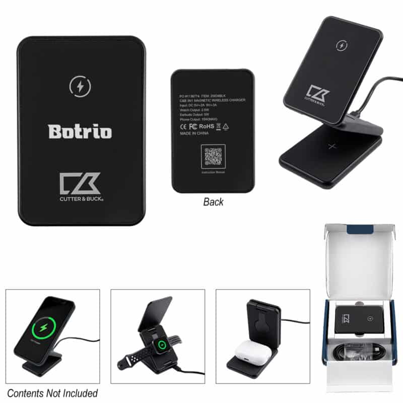 Cutter & Buck® 3-in-1 Magnetic Wireless Charger