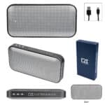 Cutter & Buck® Aluminum Suede Speaker And Power Bank - 1