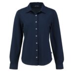 Cutter & Buck Advantage Recycled Cotton-Blend Pique?Womens?Long Sleeve Button?Down Shirt - 1