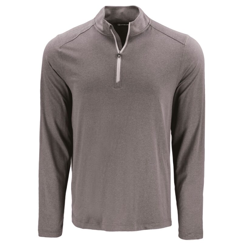 Cutter & Buck Coastline Recycled Double Peached Mens Quarter Zip Pullover - 3