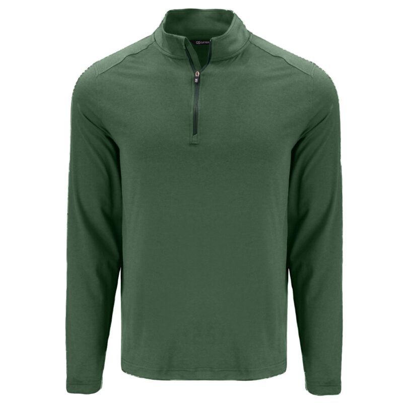 Cutter & Buck Coastline Recycled Double Peached Mens Quarter Zip Pullover - 5