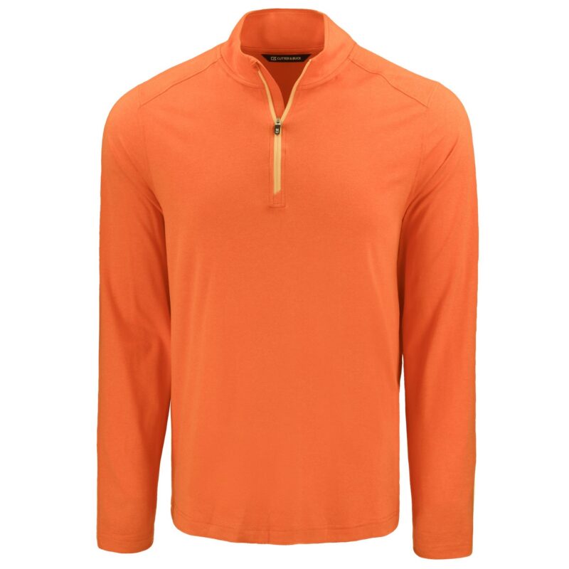 Cutter & Buck Coastline Recycled Double Peached Mens Quarter Zip Pullover - 6