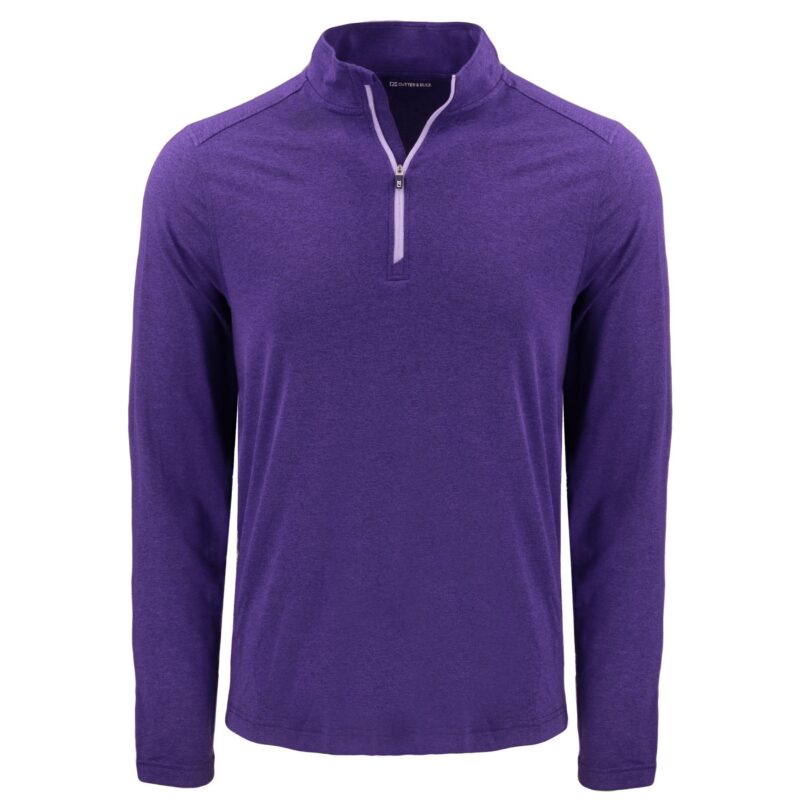 Cutter & Buck Coastline Recycled Double Peached Mens Quarter Zip Pullover - 7