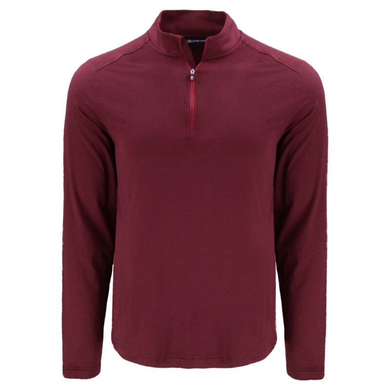 Cutter & Buck Coastline Recycled Double Peached Mens Quarter Zip Pullover - 8