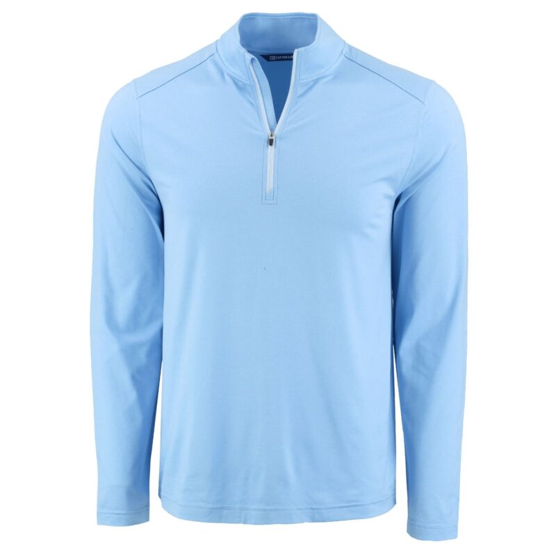 Cutter-Buck-Coastline-Recycled-Double-Peached-Mens-Quarter-Zip-Pullover-MCK01347 Cutter & Buck Coastline Recycled Double Peached Mens Quarter Zip Pullover