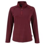 Cutter & Buck Coastline Recycled Double Peached Womens Quarter Zip Pullover - 1