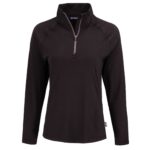 Cutter & Buck Coastline Recycled Double Peached Womens Quarter Zip Pullover