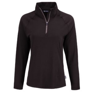 Cutter & Buck Coastline Recycled Double Peached Womens Quarter Zip Pullover