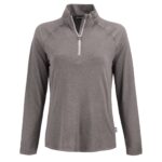 Cutter & Buck Coastline Recycled Double Peached Womens Quarter Zip Pullover - 6
