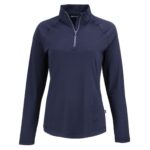 Cutter & Buck Coastline Recycled Double Peached Womens Quarter Zip Pullover - 8
