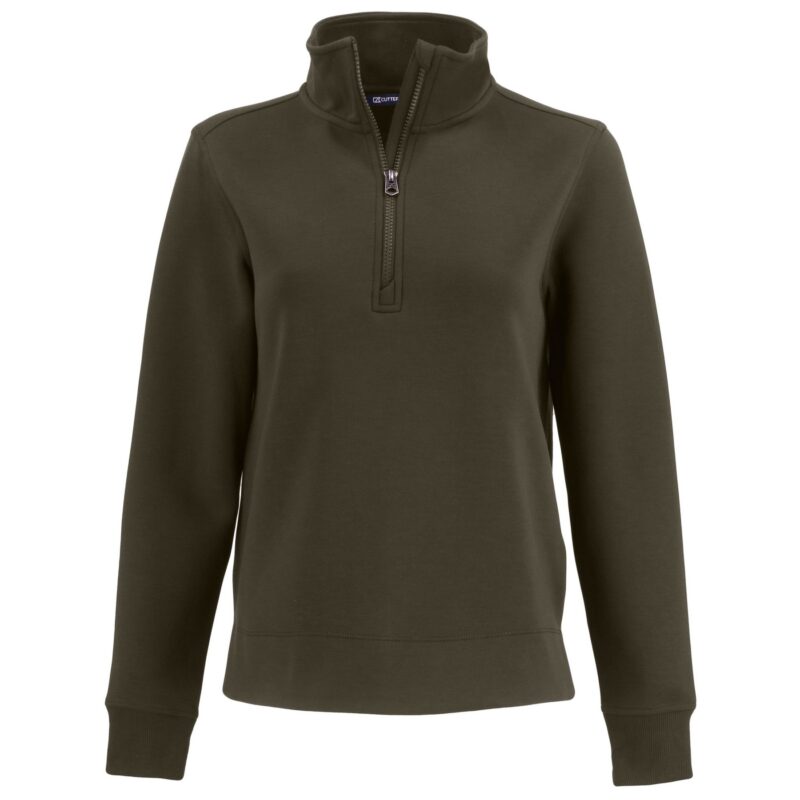 Cutter & Buck Roam Recycled Buttery-Soft Knit Womens Quarter Zip Pullover - 2