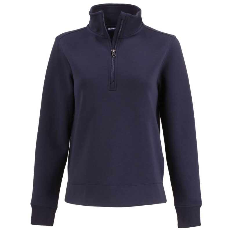 Cutter & Buck Roam Recycled Buttery-Soft Knit Womens Quarter Zip Pullover - 4