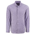 Cutter & Buck Skyline Recycled Gingham Mens Long Sleeve Button Down Dress Shirt - 5