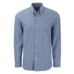 Cutter & Buck Skyline Recycled Gingham Mens Long Sleeve Button Down Dress Shirt - 8