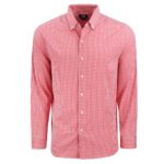 Cutter & Buck Skyline Recycled Gingham Mens Long Sleeve Button Down Dress Shirt - 9