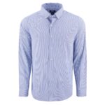 Cutter & Buck Skyline Recycled Pinstripe Mens Long Sleeve Button Down Dress Shirt - 3