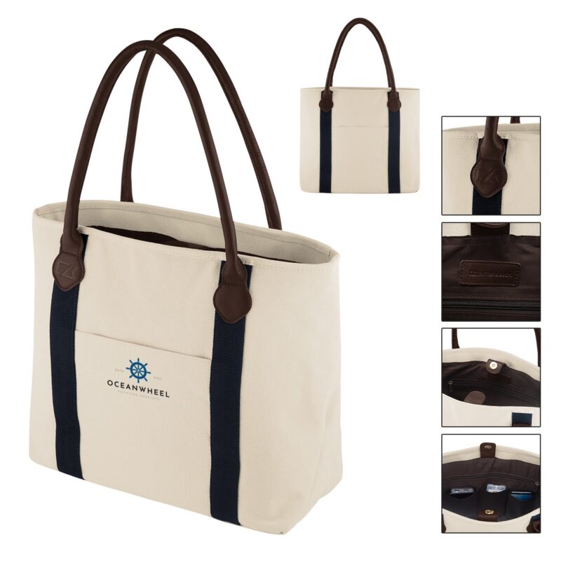 Cutter & Buck® 24 Oz. Cotton Canvas Tote Bag - 3