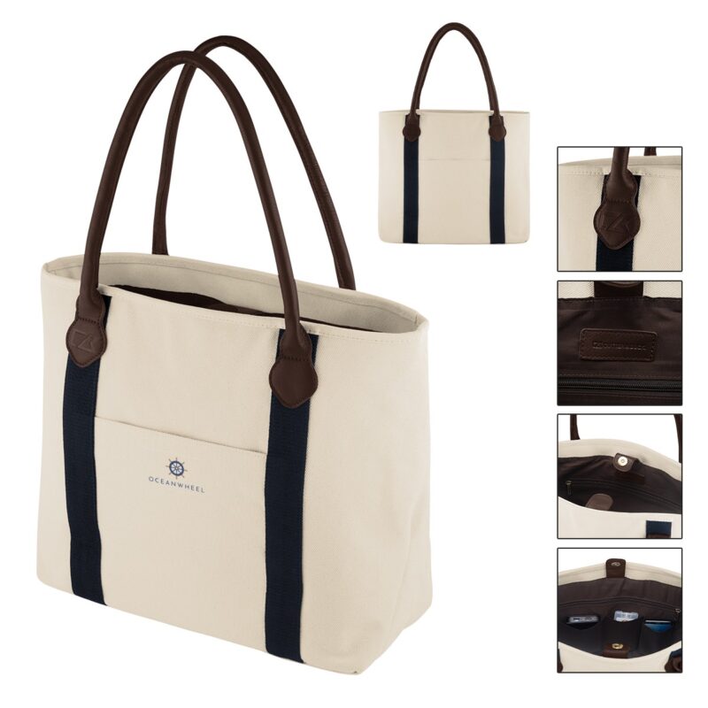 Cutter & Buck® 24 Oz. Cotton Canvas Tote Bag - 4