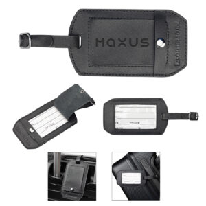 Cutter & Buck® Leather Luggage Tag