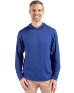 Cutter & Buck Coastline Recycled Double Peached Mens Big & Tall Hooded Pullover