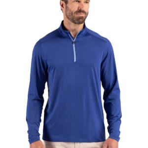 Cutter & Buck Coastline Recycled Double Peached Mens Big & Tall Quarter Zip Pullover