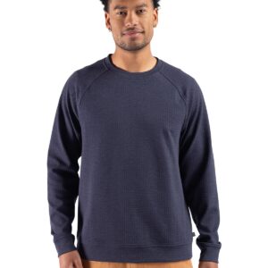 Cutter & Buck Drift Epic Confidence Recycled Textured Knit Mens Crewneck Pullover
