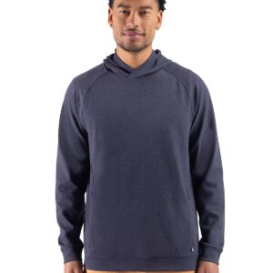 Cutter & Buck Drift Epic Versatility Recycled Textured Knit Mens Hooded Pullover