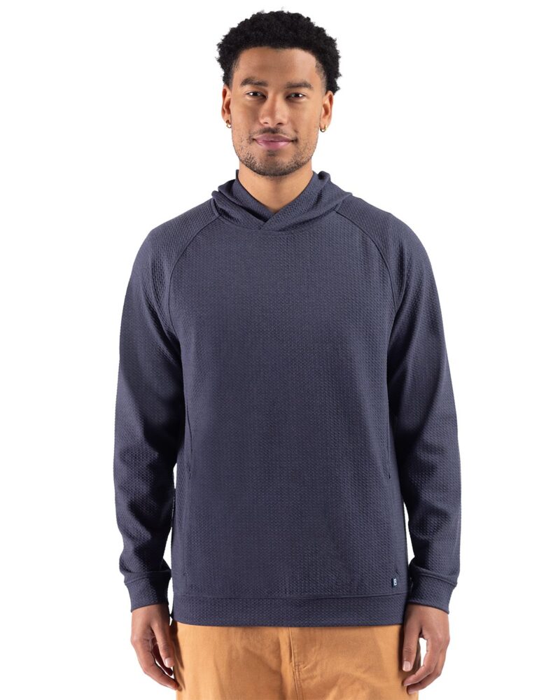 Cutter & Buck Drift Epic Versatility Recycled Textured Knit Mens Hooded Pullover