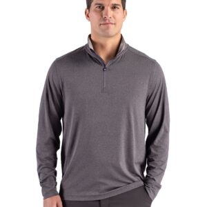 Cutter & Buck Forge Recycled Four-Way Stretch Mens Big & Tall Quarter Zip Pullover