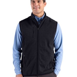 Cutter & Buck Hunts Point Recycled Fleece Mens Hybrid Full Zip Vest