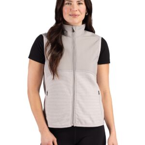 Cutter & Buck Hunts Point Recycled Fleece Womens Hybrid Full Zip Vest