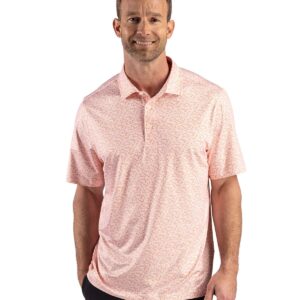 Cutter & Buck Pike Recycled Fern Print Mens Polo