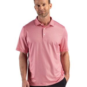 Cutter & Buck Pike Recycled Lattice Print Mens Big & Tall Polo
